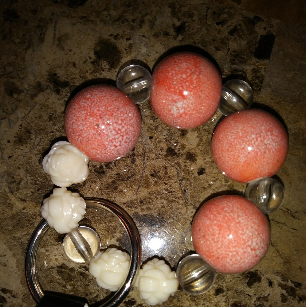 Rose Bowl Designer Stone keychain